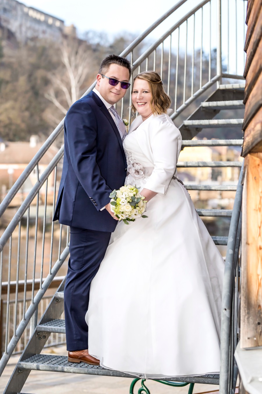 01 Liebhart - Ott: Katja Ott und
Christoph Liebhart,
geheiratet am 19.1.2019 im Rathaussaal des Gemeindeamtes